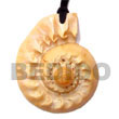 Natural Cone Melo Shell Pendants BFJ5412P Shell Necklace Shell Pendant