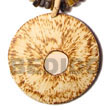 Natural 50mm Round Coco Pendant   BFJ5416P Shell Necklace Coco Pendant