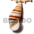 Natural Land Snail Pendants BFJ5424P Shell Necklace Shell Pendant