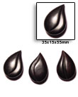 Natural Camagong Teardrop Pendants BFJ560P Shell Necklace Wood Pendant