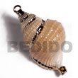 Natural Posik Approx. 45mm (varying BFJ6270P Shell Necklace Shell Pendant