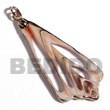 Natural Luhuanus strombus shell molten gold metal jewelry