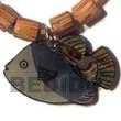 Natural Fish Design  only Pendant BFJ225P Shell Necklace Shell Pendant