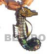 Inlaid Seahorse Pendant