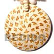 Natural Coco Pendant W/ Tiger Burning Design