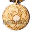 Natural 50mm Round Coco Pendant   BFJ370P Shell Necklace Coco Pendant