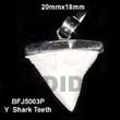 Natural Y Shark Teeth Pendant BFJ5003P Shell Necklace Bone Pendants