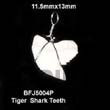 Natural Tiger Shark Teeth Pendant BFJ5004P Shell Necklace Bone Pendants