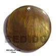 Natural Brown Lip Round BFJ5030P Shell Necklace Shell Pendant
