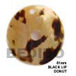 Natural 61mm Black Lip Donut BFJ5045P Shell Necklace Shell Pendant