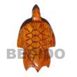 Natural Wood Turtle BFJ5066P Shell Necklace Wood Pendant