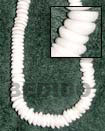Natural White Puka Shells In Beads Strands Or