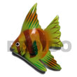 Natural Fish Handpainted Wooden Refrigerator Magnet