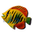 Natural Fish Handpainted Wooden Refrigerator Magnet