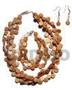 Natural Natural Coco Side Drill Set Jewelry With Multi Row Necklace And Bracelet Wooden Accessory Shell Products Shell Necklace