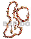 Natural Natural Luhuanus Shell Set Jewelry Necklace Bracelets And Earrings Wooden Accessory Shell Products Shell Necklace