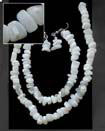 Natural Troca Shells In Nuggets BFJ004SPSSET Shell Necklace Jewelry Set