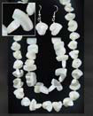 Natural Troca Shell Manol - Set BFJ011SPSSET Shell Necklace Jewelry Set