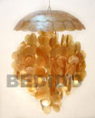 Natural Parisian 16 inches Ball Chandelier BFJ003CC Shell Necklace Capiz Shell Musical Wind Chimes