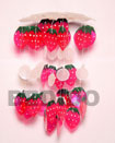 Natural Strawberry Capiz Shells Wind Chime