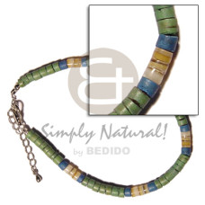 4-5mm green blue coco heishe
