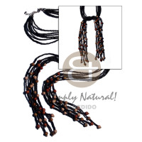Scarf necklace - 6 rows