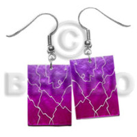 35mm x 25mm capiz pink lavender
