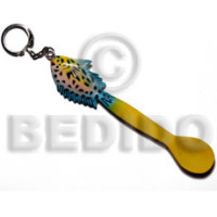Fish on spoon handpainted wood