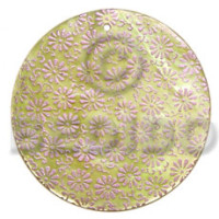 Round 40mm light green hammershell