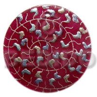 Round 40mm wine colored