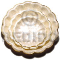 Capiz cake stand brass