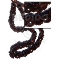 22 pcs. brown kukui nuts