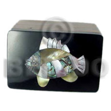 Wooden jewelry box inlaid
