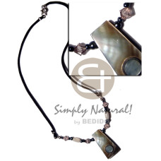 32mmx18mm blacklip shell inlaid