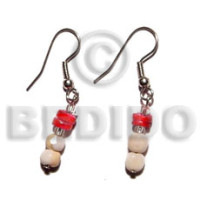 Dangling luhuanus mosaic bead white clam