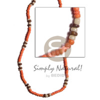 2-3mm orange nat brown combination coco