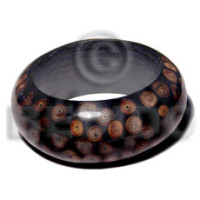 Wood bangle laminated native