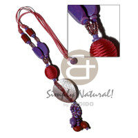 Tassled 2 layers satin cord