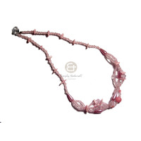 2 layers pink wax cord