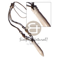 Tribal carved 65mmx12mm wooden