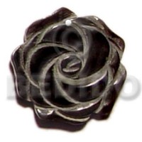 Rose carving black pin 40mm