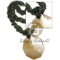 3 layers twisted green horn