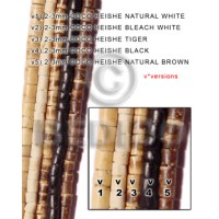 2-3mm coco heishe black