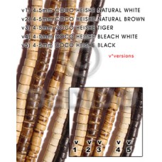 4-5mm coco heishe natural brown