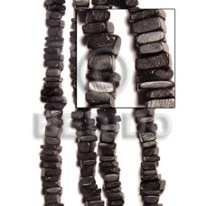 Black coco square cut 6x6mm