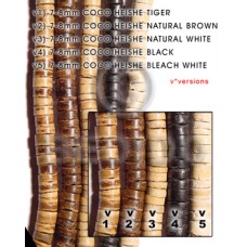 7-8mm coco heishe black