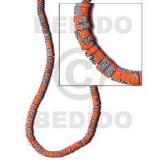 4-5mm coco heishe orange