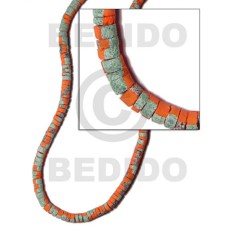 7-8mm coco heishe orange