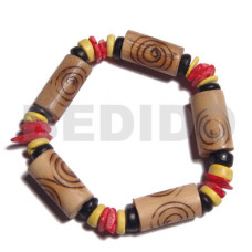 Bamboo tubes burning