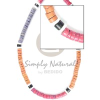 4-5 mm coco heishe blue orange red